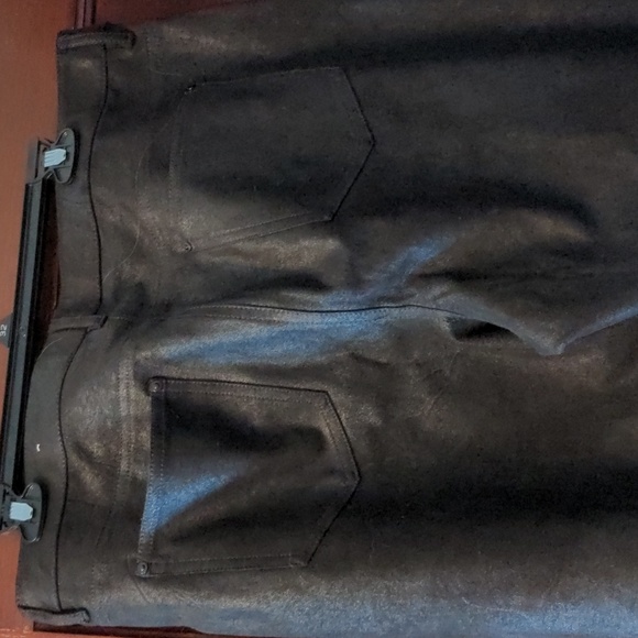 Faux Leather Size 2.5 or 14 Chico's Heavy black jegging - Picture 5 of 6